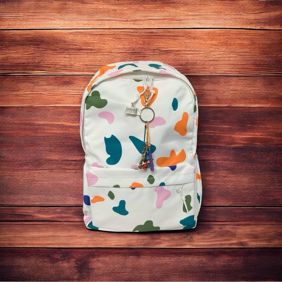 Graphic Print Fashion Backpack with Disney bag charm-NWT - Picture 1 of 7